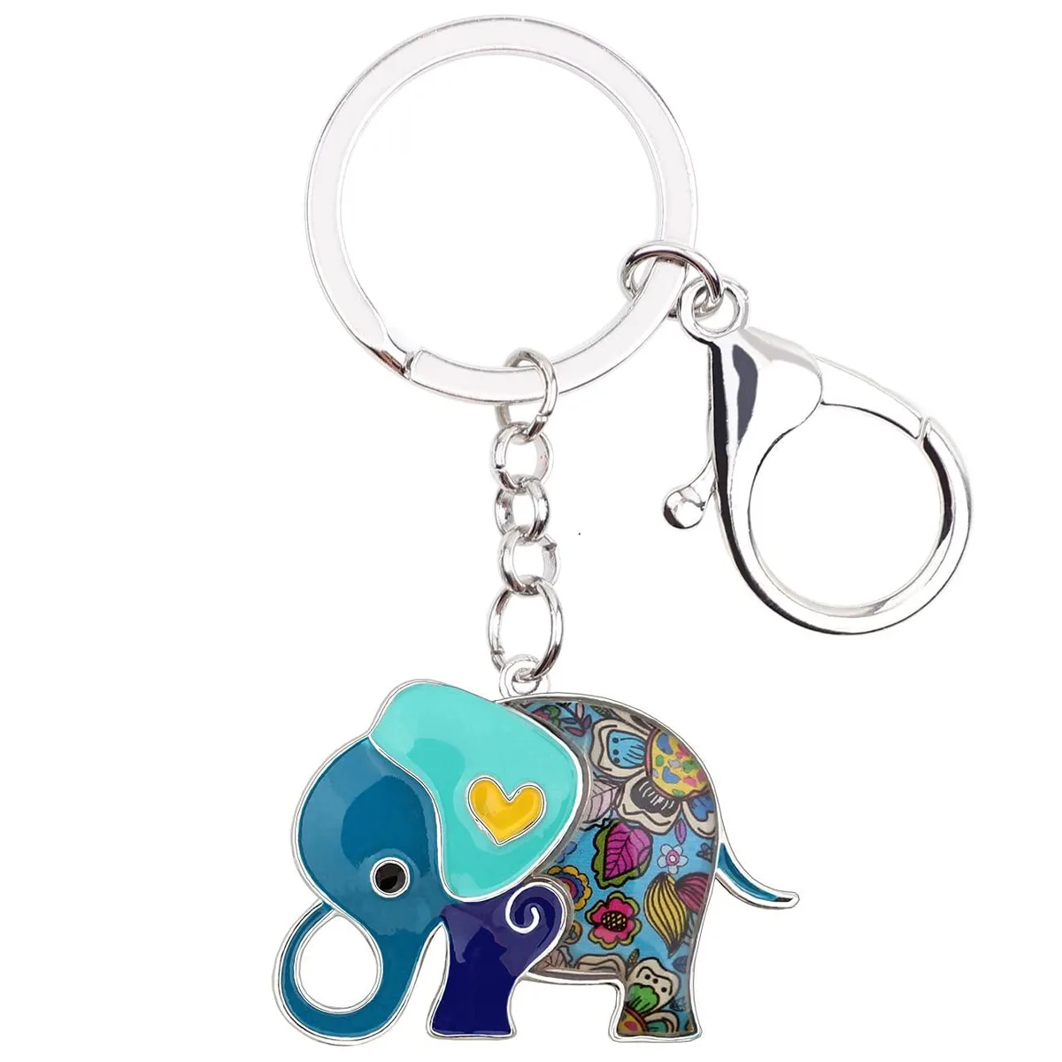  Viator Gear WEVENI JEWELRY Elephant Keychain Blue 28mm x 40mm 17.7g — product photo