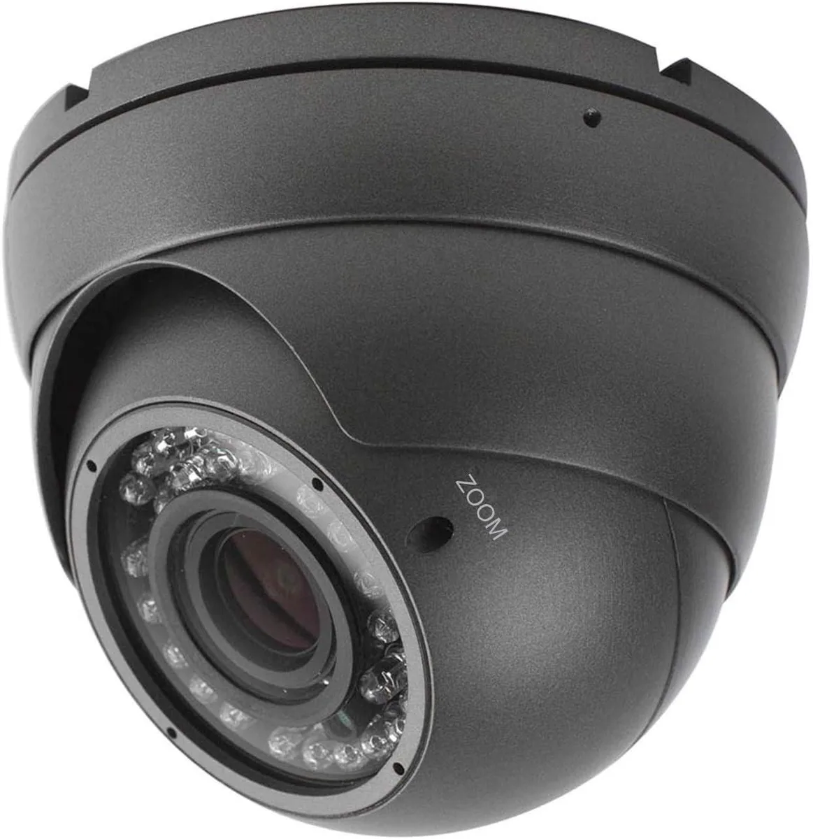 BFKK BFKK 1080P 4-in-1 Dome Security Camera 2.8-12mm Varifocal 36 IR LED IP66 Gray — product photo