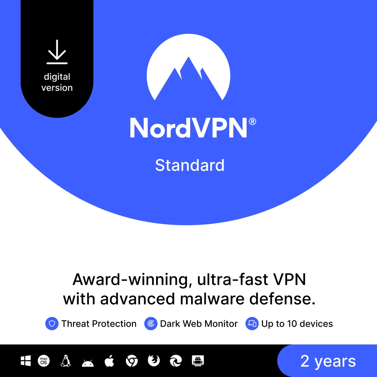 NordVPN NordVPN RL-0044-E internet security 10 devices 2 years download — product photo