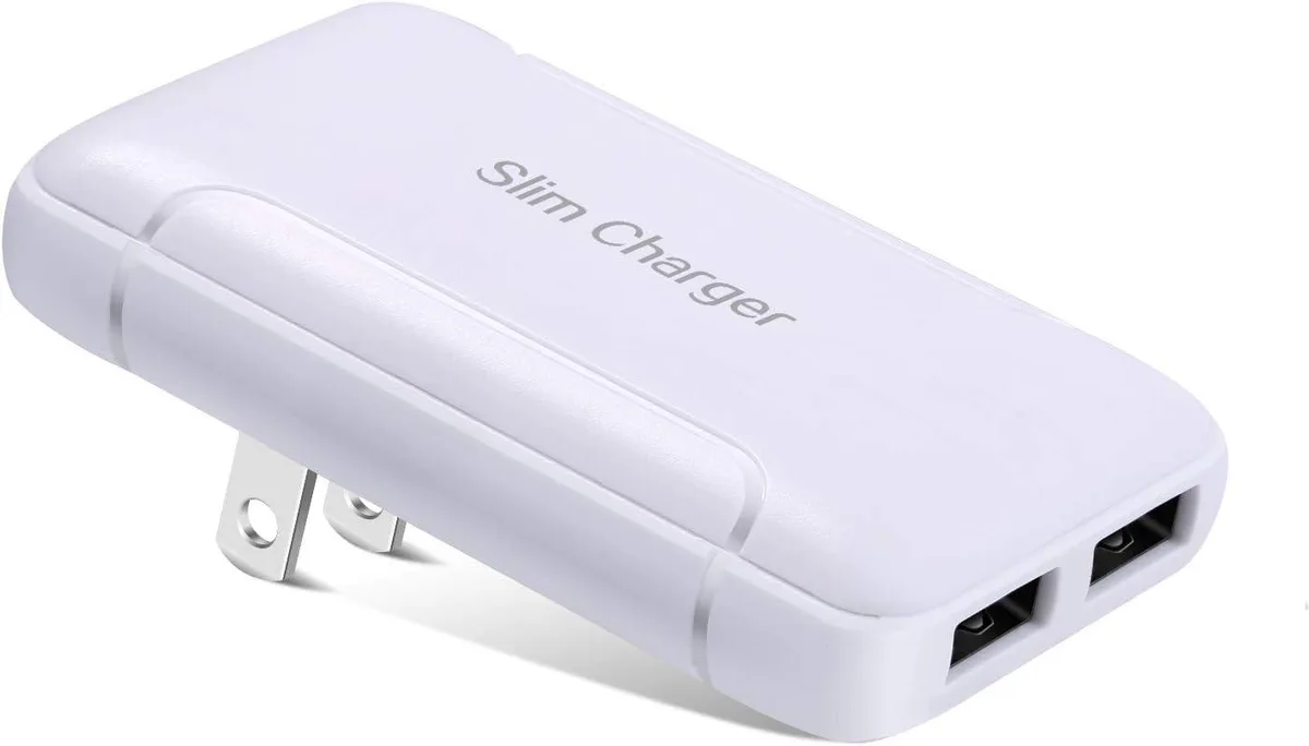 ONITOON ONITOON 15W Dual USB-A Wall Charger Foldable Flat Plug — product photo