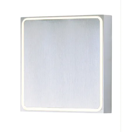 Satin aluminum wall sconce light kit, 4.5 inches wide