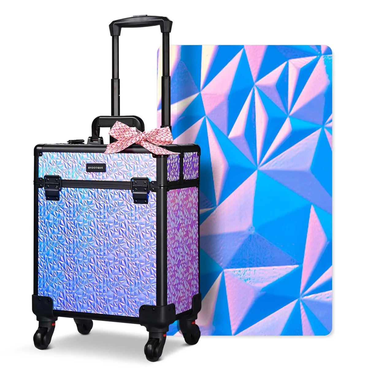 Byootique Byootique Rolling Makeup Train Case Mermaid Purple — product photo