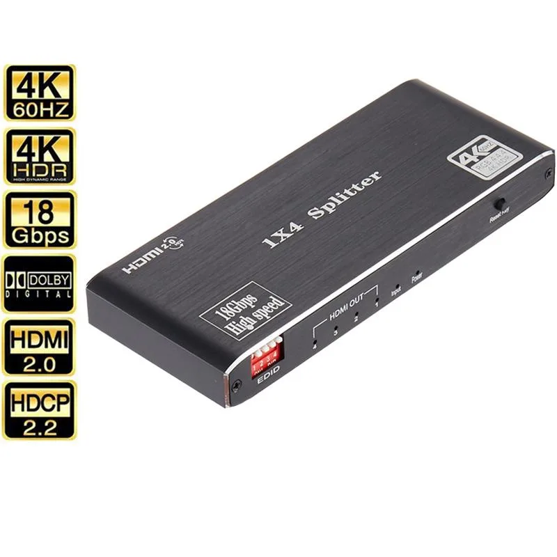 ESTONE ESTONE OZF3 1x4 HDMI Splitter 4K 60Hz 18Gbps — product photo