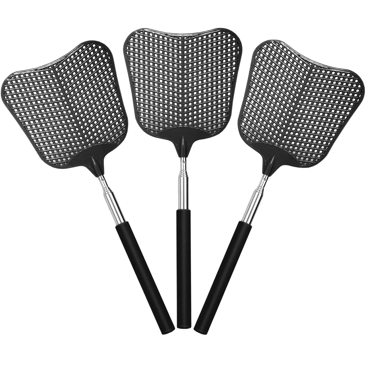 Telescopic Fly Swatter 3 Pack 29.72 in — product photo