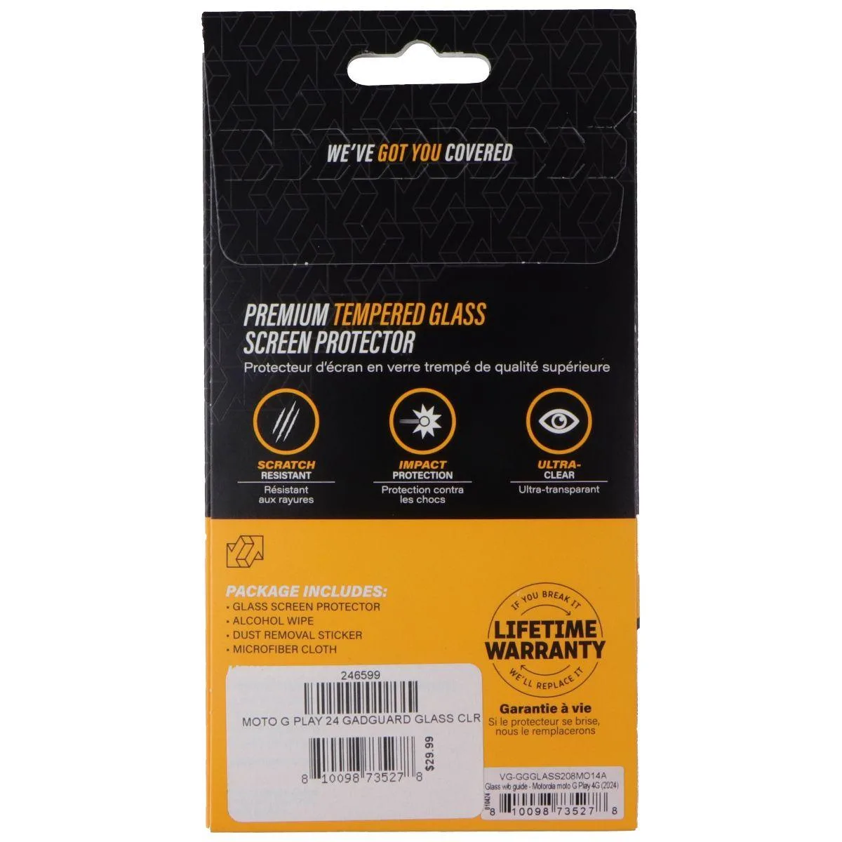 Invisible Gadget Guard Invisible Gadget Guard Glass Series Screen Protector for Motorola Moto G Play 4G (2024) — product photo