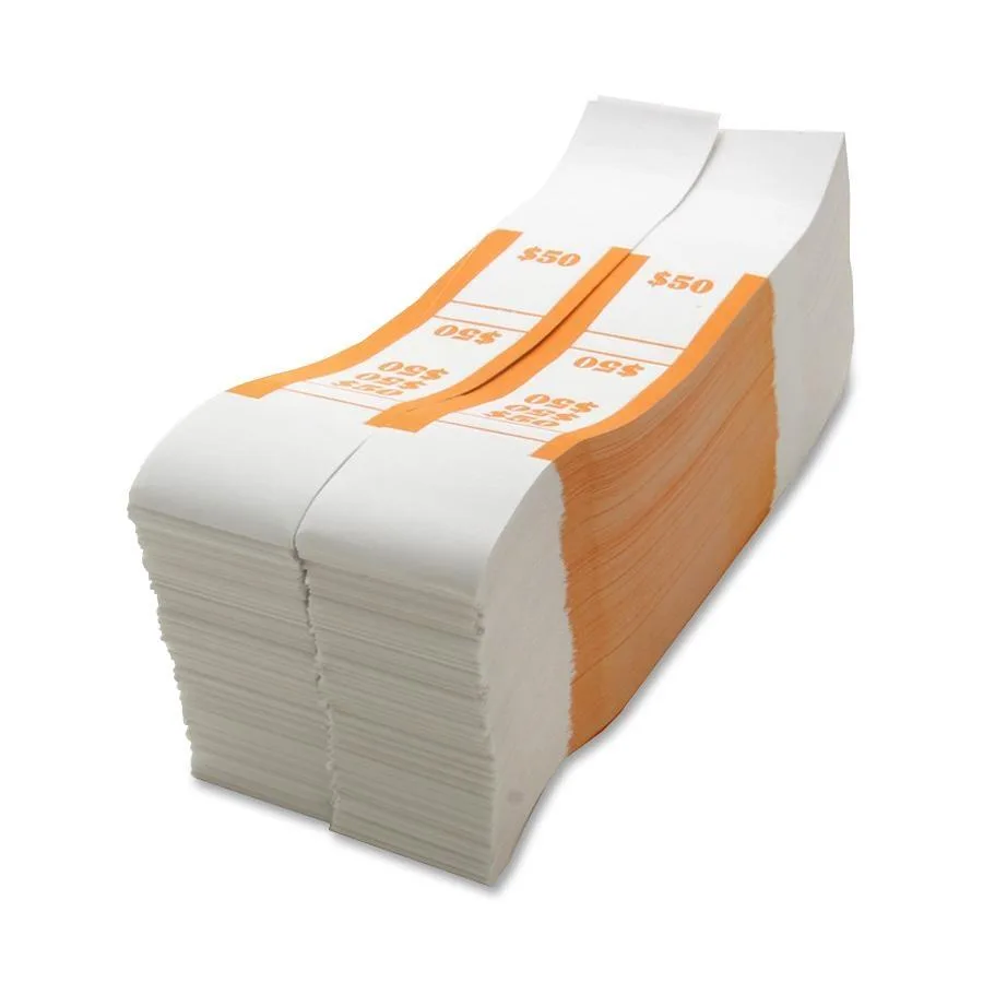 Sparco Products Sparco Products BS50WK Cash Handling $50 Bill Strap 1000/Box — product photo