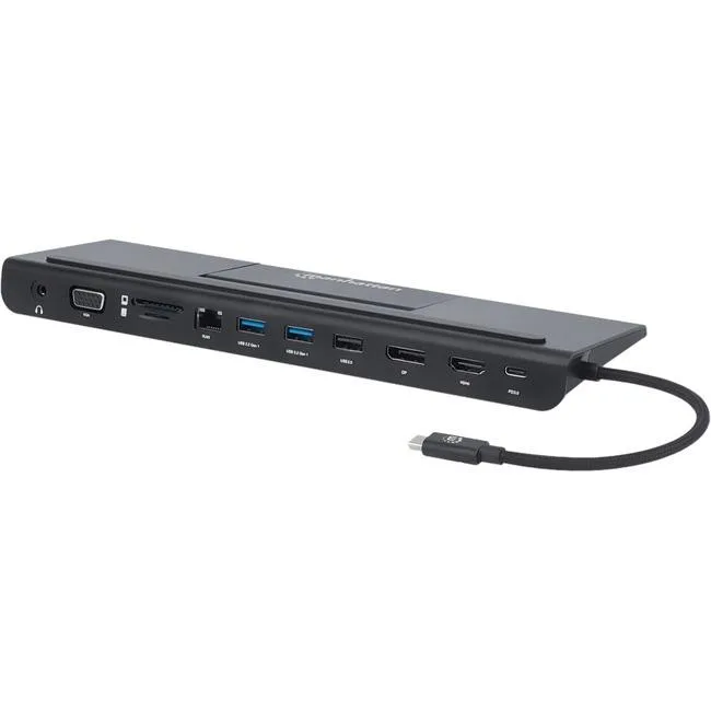 MANHATTAN MANHATTAN 153478 11-in-1 Triple-Monitor Docking Station — product photo