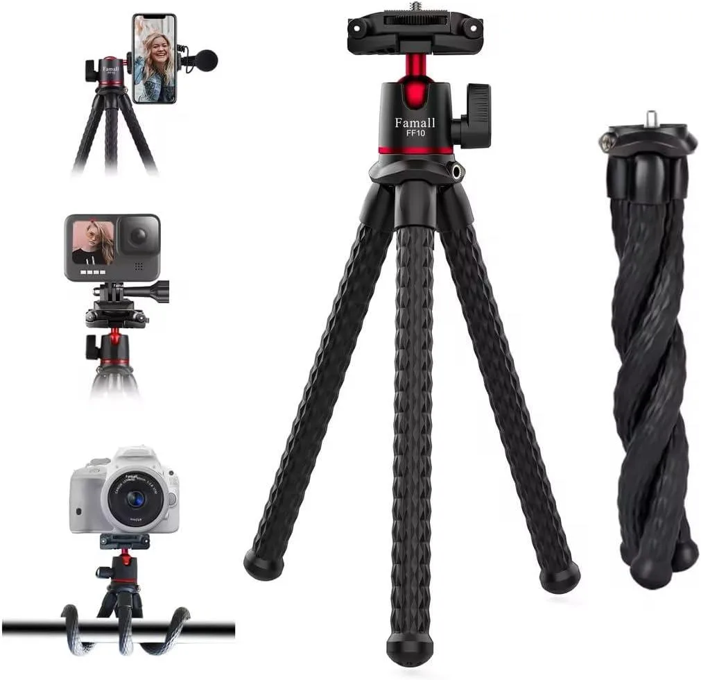 PISKEKAT PISKEKAT Flexible Security Camera Tripod with Cold Shoe Mount — product photo