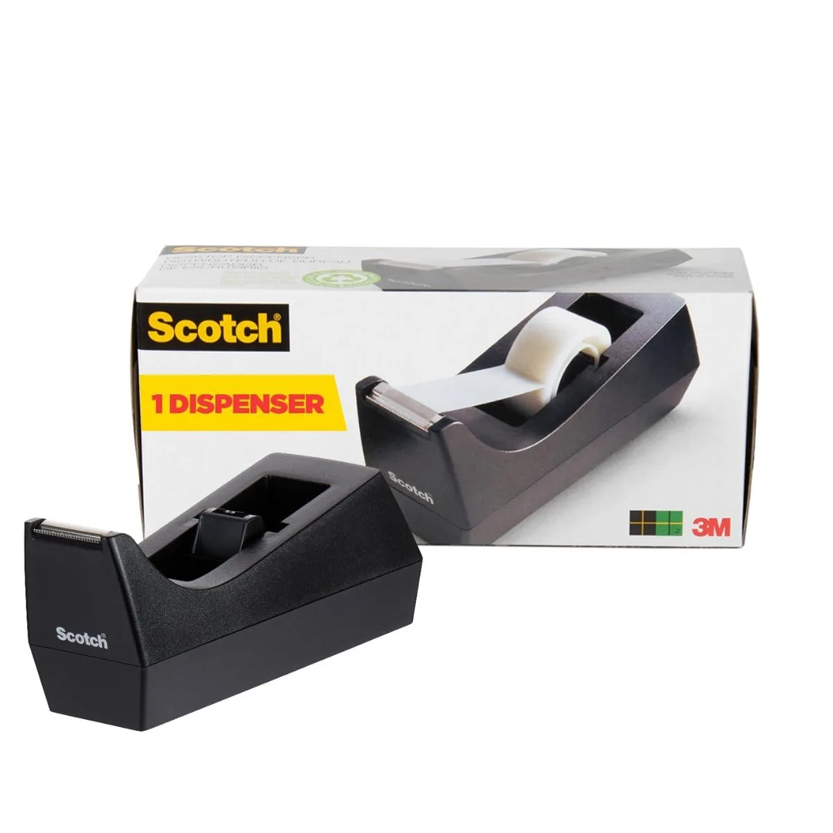  Scotch C-38 Desktop Tape Dispenser 2.7 in x 6.4 in 1 in Core — product photo