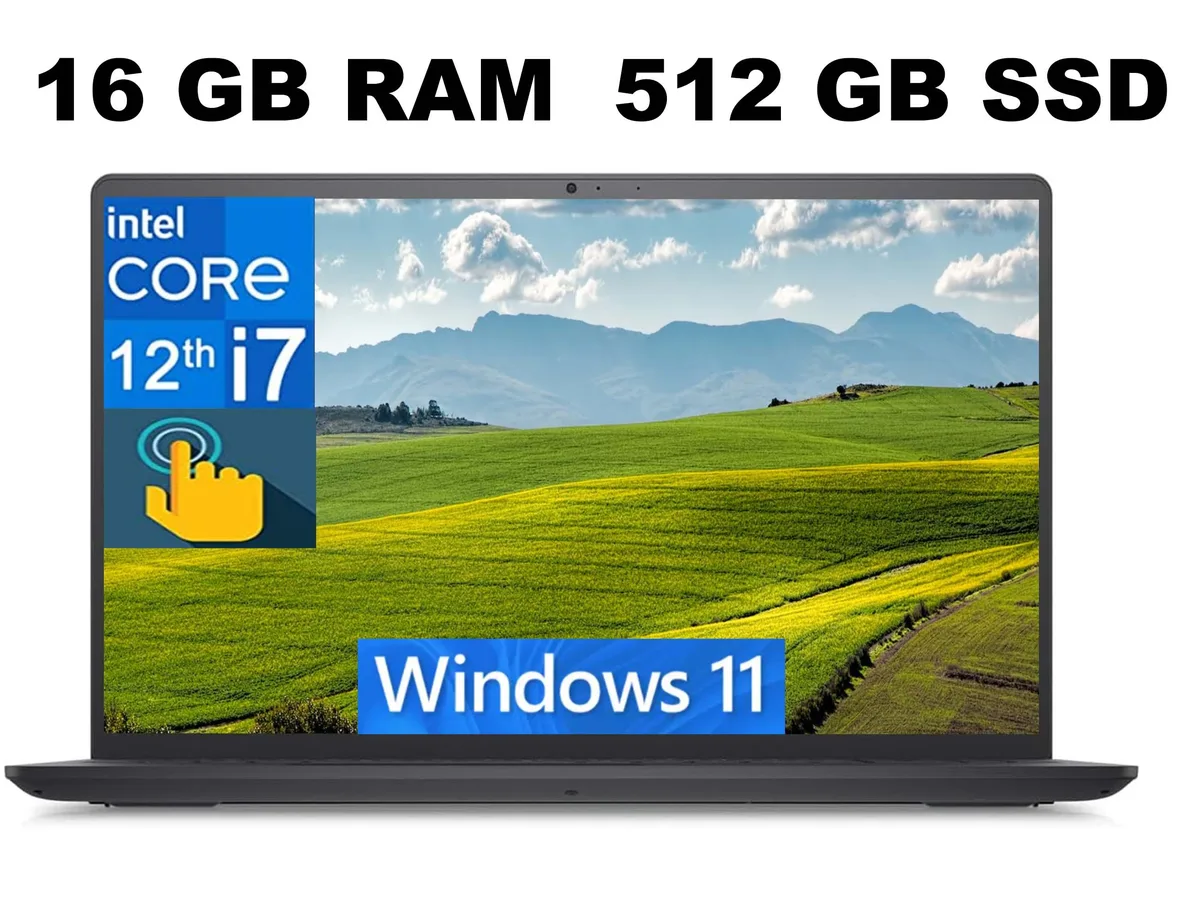 DELL DELL Inspiron 3520 15 laptop Core i7-1255U 16GB 512GB 15.6" FHD Touchscreen — product photo