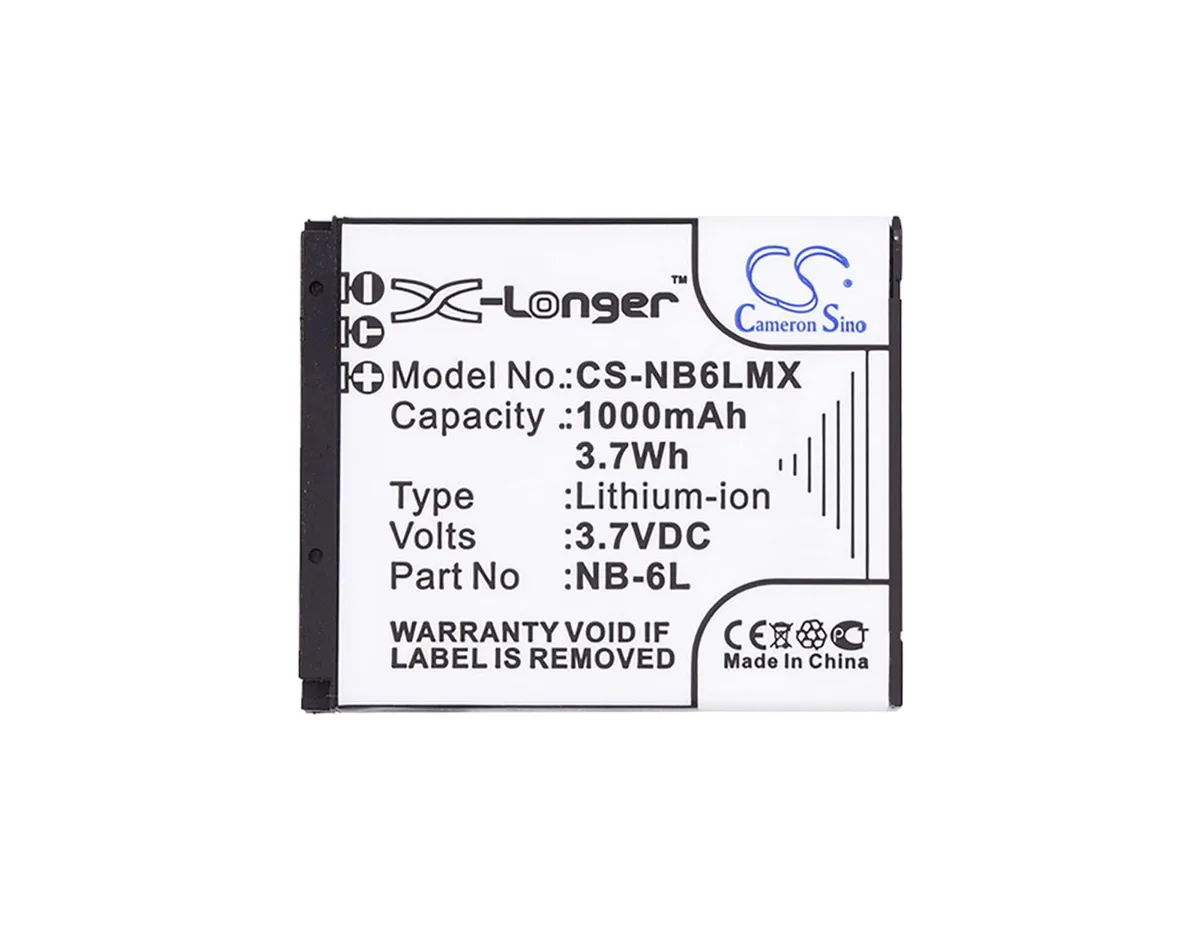 Cameron Sino NB-6L / NB-6LH 850mAh 3.7V camera battery — product photo