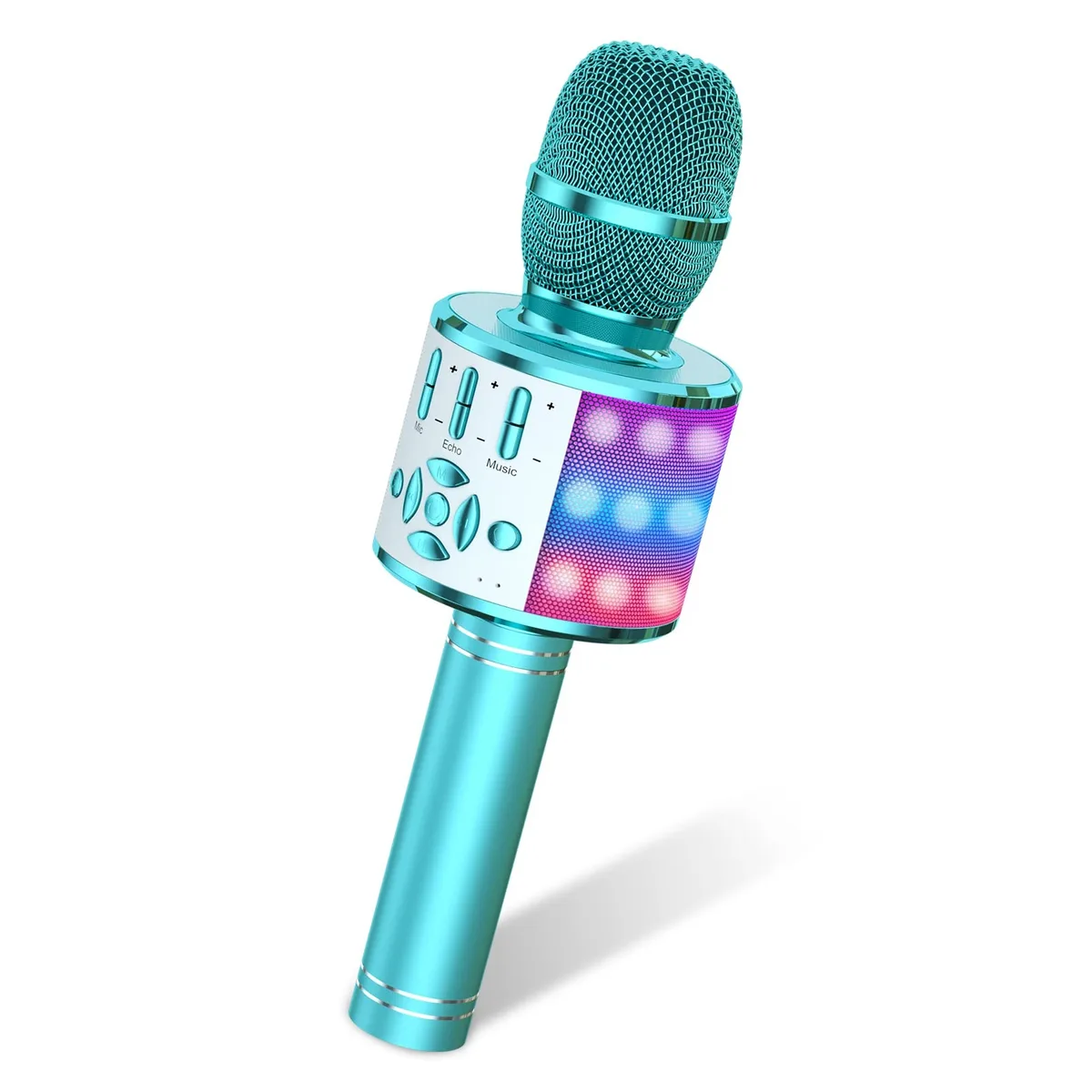 Amazmic Kids Karaoke Microphone Blue Electronics for Kids — product photo
