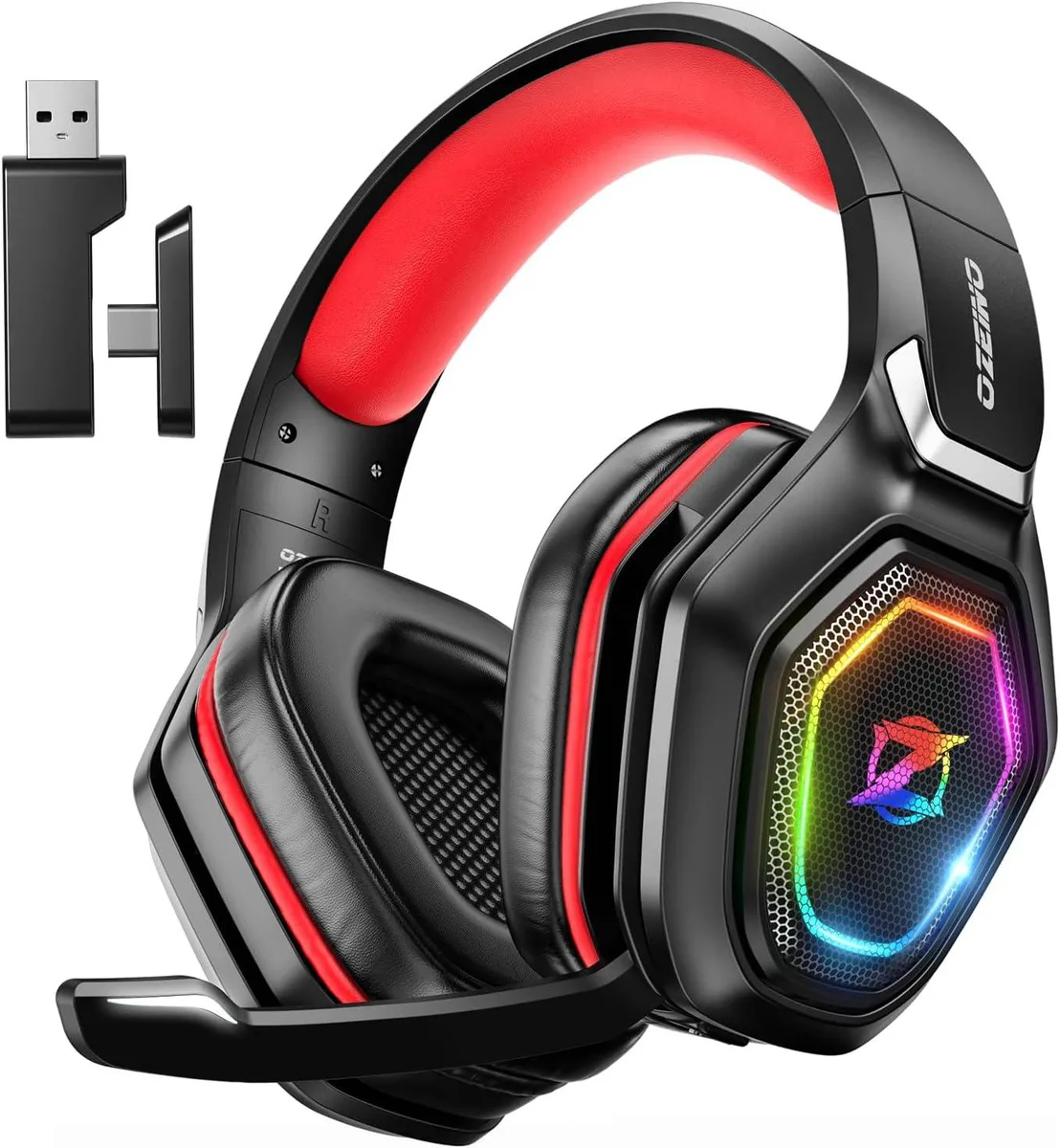 BFKK BFKK Wireless Gaming Headset 50mm 2.4G Red — product photo