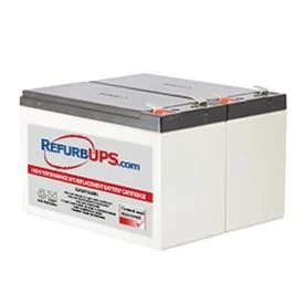 Two fused 12V9A SLA batteries in a replacement kit for BR1500LCD UPS