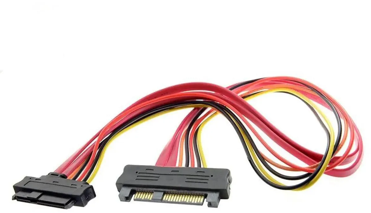 SMUGDESK SMUGDESK .5m SAS SFF8482 29Pin Male to Female 22Pin+7Pin Power Cable — product photo