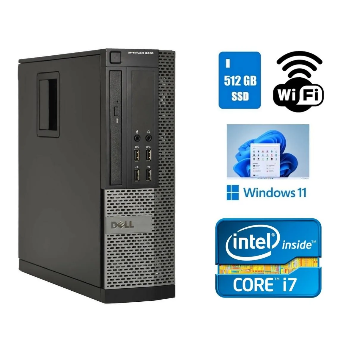 DELL Dell OptiPlex 9010 SFF desktop PC i7 16GB DDR3 512GB SSD — product photo