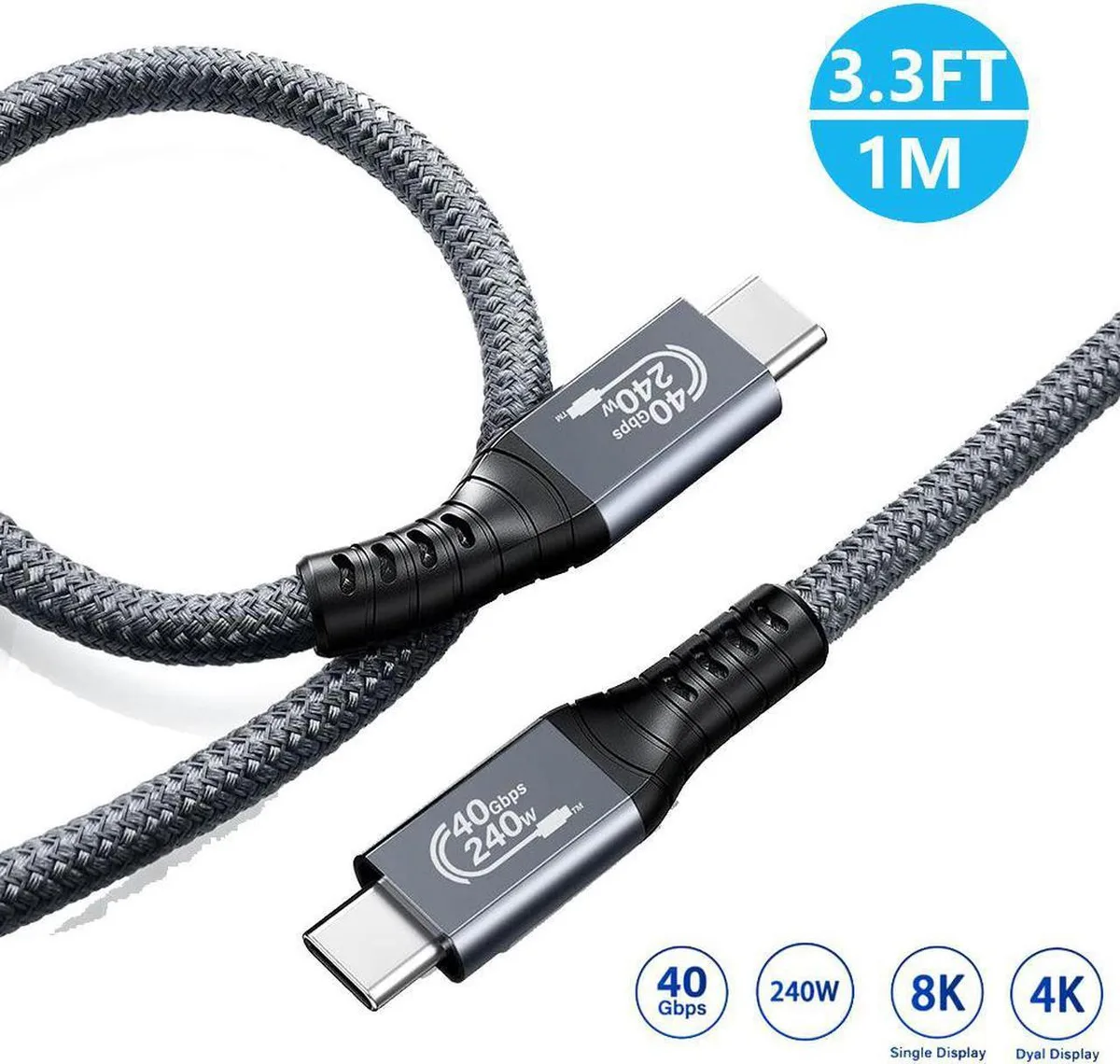 Vszerda Vszerda USB4 cable 1 m 40 Gbps 240 W 8K — product photo