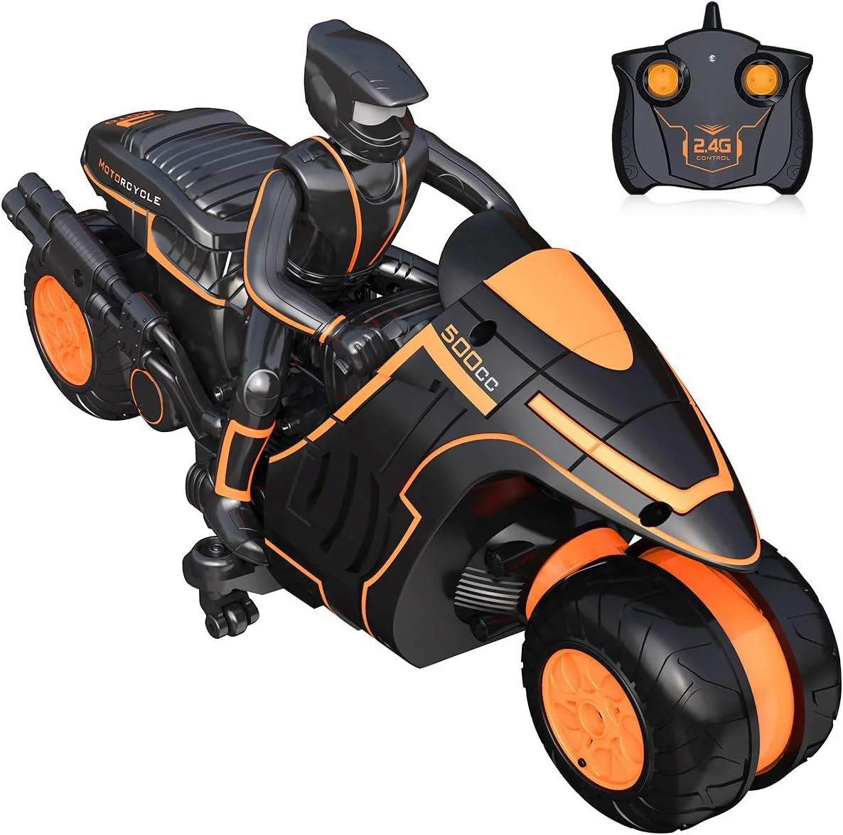 usbroway usbroway 2.4GHz RC Stunt Motorcycle 360° Spin 30m Range 15min Runtime — product photo