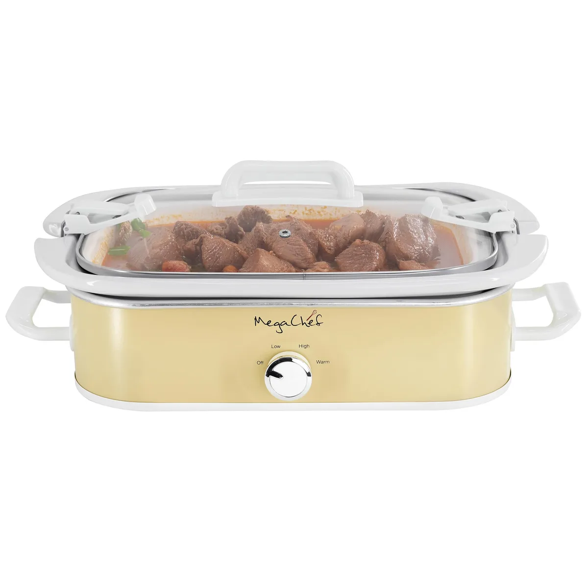 MegaChef MegaChef 510122033M 3.5 Qt Slow Cooker Cream — product photo