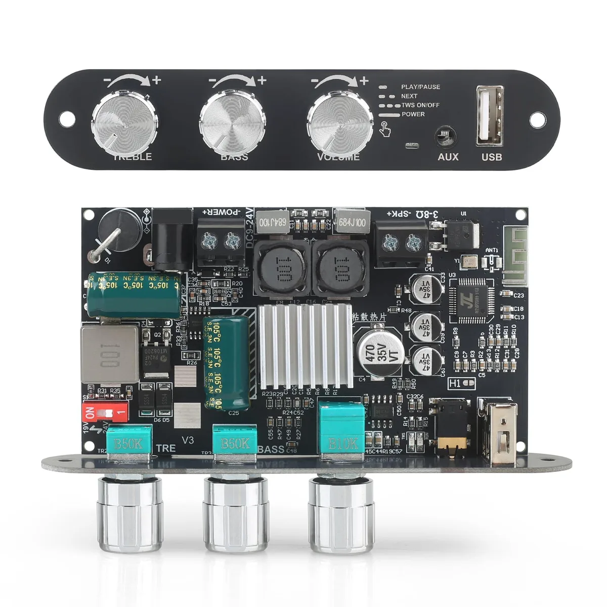  Wuzhi Audio ZK-1001U 100W Mono Car Amplifier Board — product photo