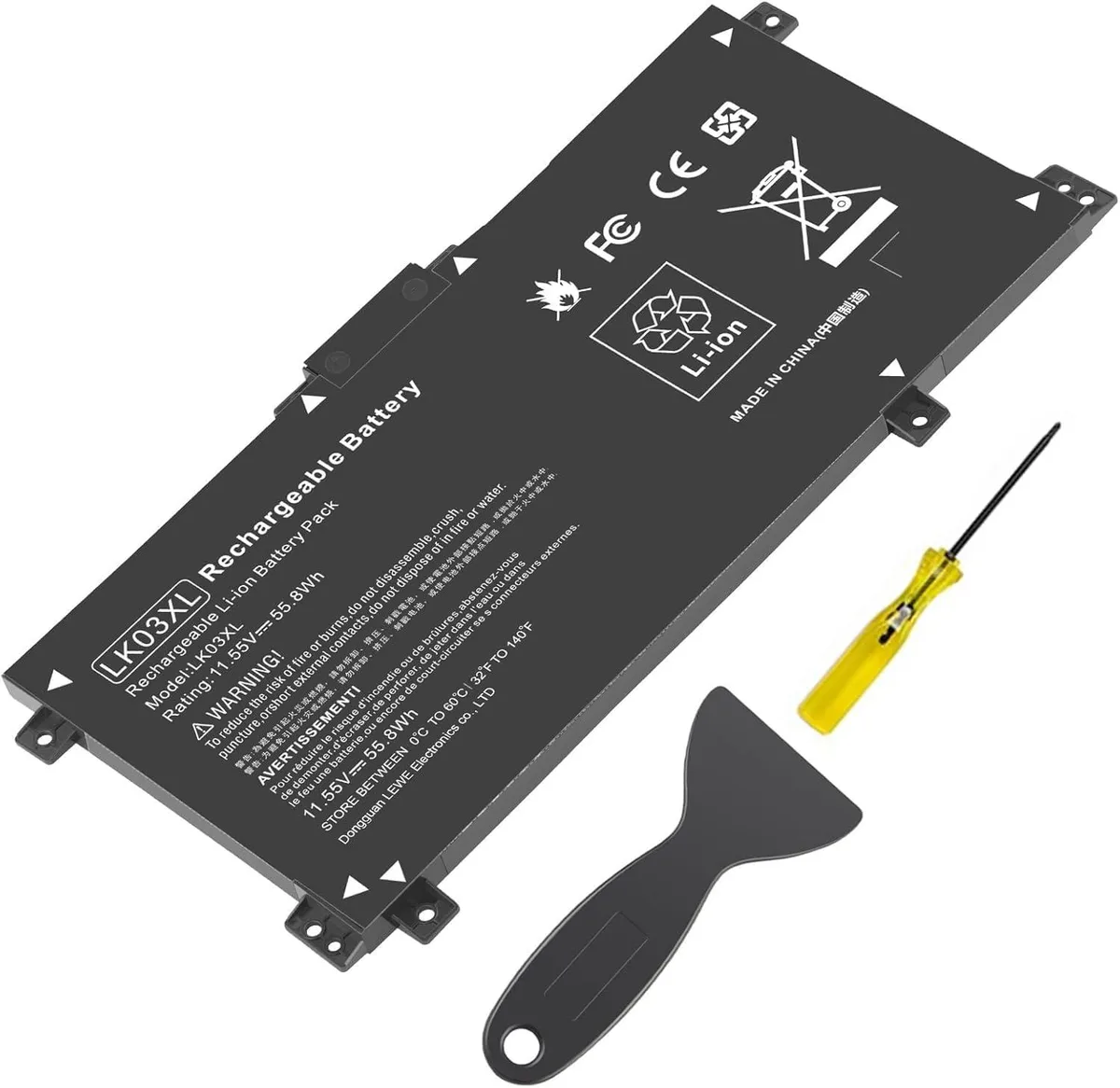 DELL LK03XL 11.55V 55.8Wh 6-Cell Laptop Battery — product photo