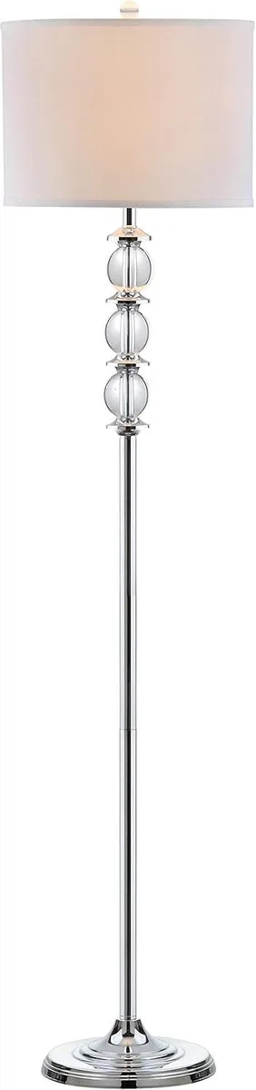 TUKO TUKO Riga Clear Crystal Chrome 60-inch Floor Lamp — product photo