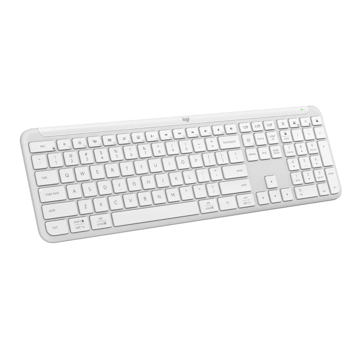 Logitech Logitech Signature Slim K950 920-012429 keyboard, off-white, Bluetooth, 104 keys, 36-month battery — product photo