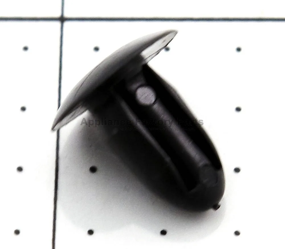 Black plastic button for grill side panel attachment