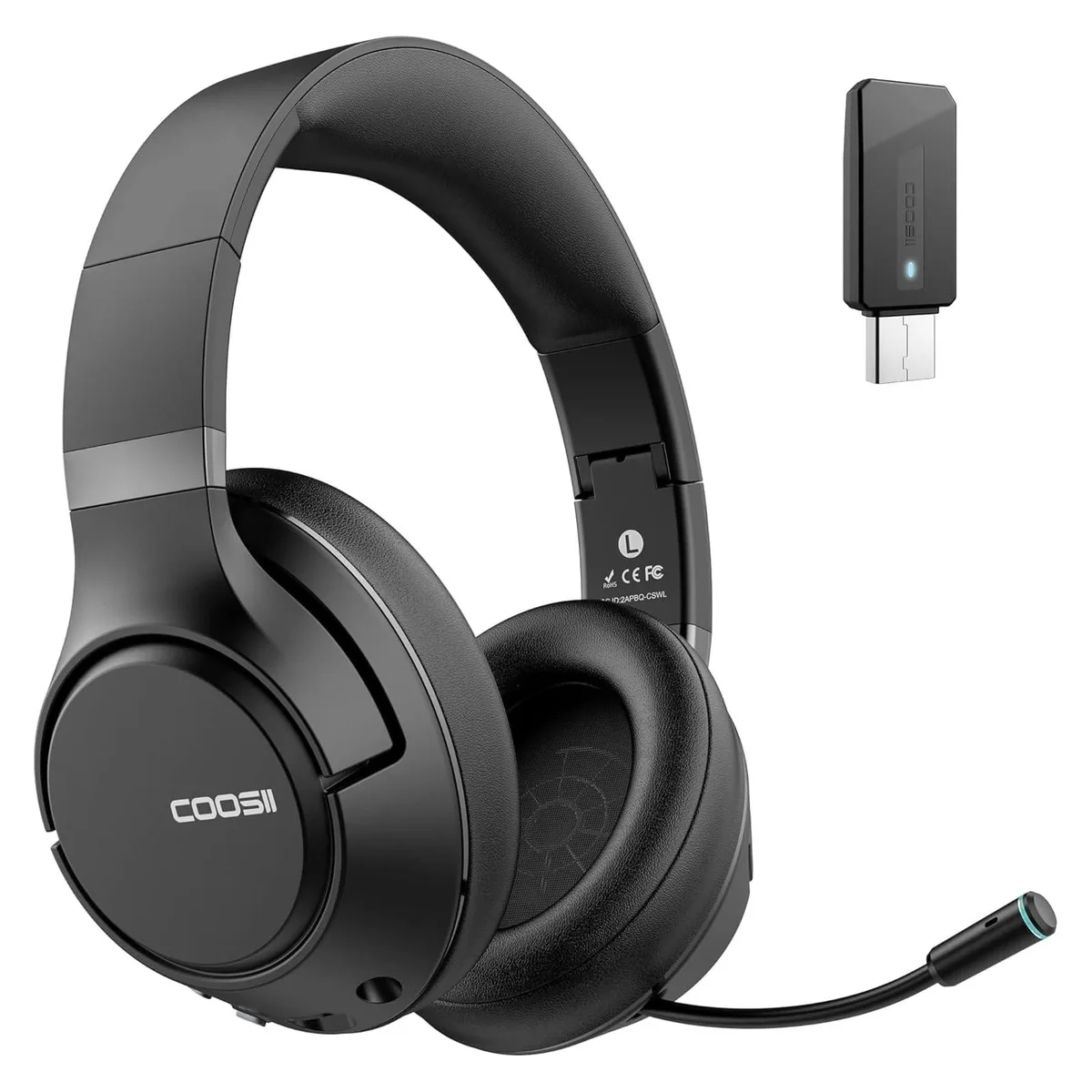 Logitech H300 Wireless Headset USB Dongle Black — product photo