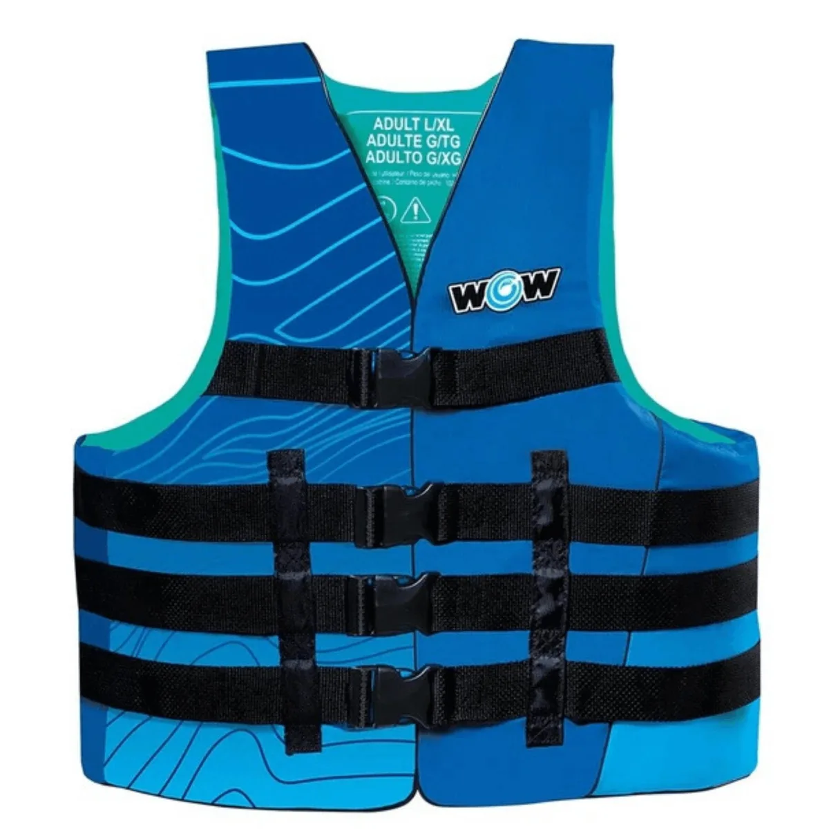 WOW Watersports WOW Watersports Vis-Wave Adult Life Jacket Blue S/M — product photo