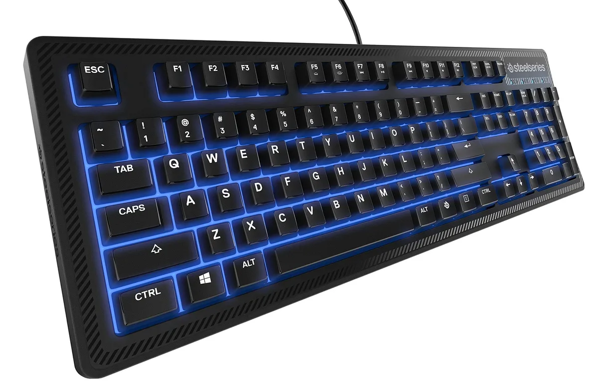  SteelSeries Apex 100 Gaming Keyboard Blue LED 64435 — product photo