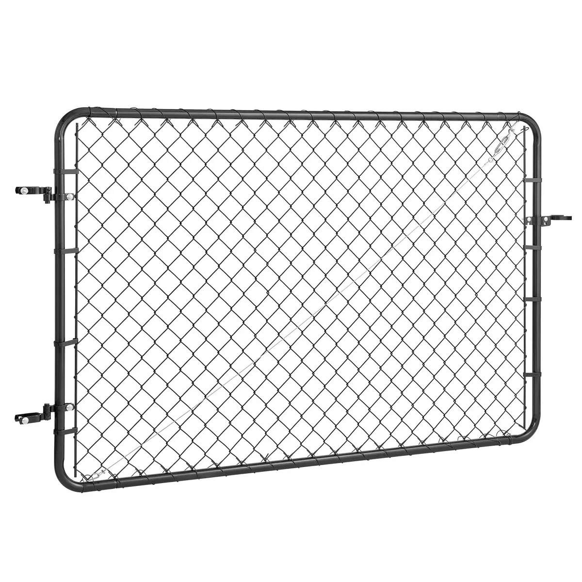 VEVOR VEVOR HXGATE-002 Chain Link Fence Gate 72 x 48 in Black PVC Coated — product photo