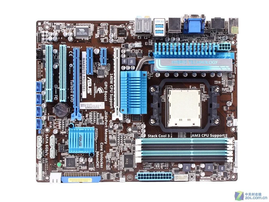 ASUS ASUS M4A89GTD PRO/USB3 AMD 890GX AM3 DDR3 16GB ATX Motherboard — product photo