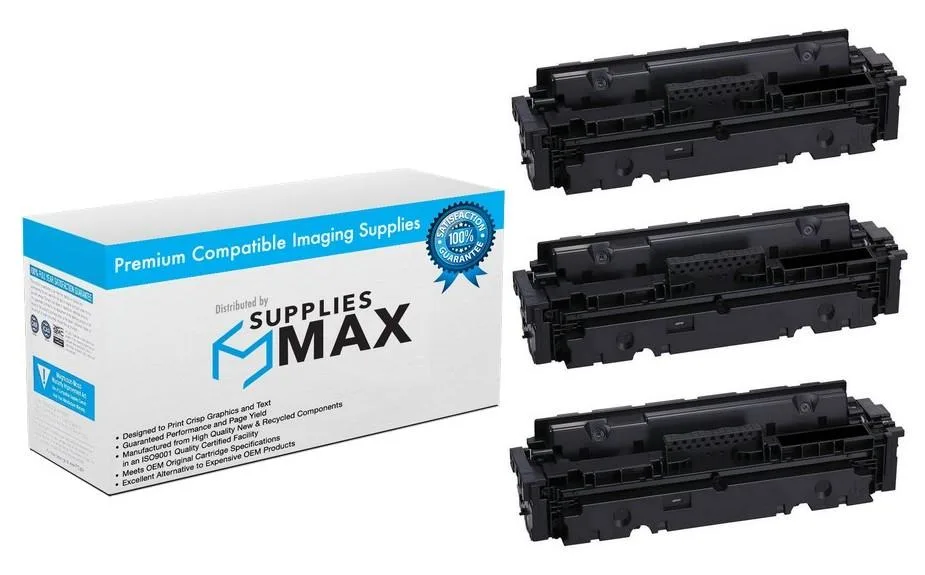 SuppliesMax SuppliesMax CNM3020C001_3PK Black High Yield Toner Cartridge 2 Pack 7600 Pages — product photo