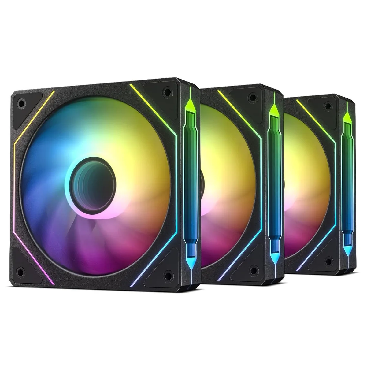 DARKROCK DARKROCK F120 3-in-1 120mm ARGB Case Fans Black — product photo