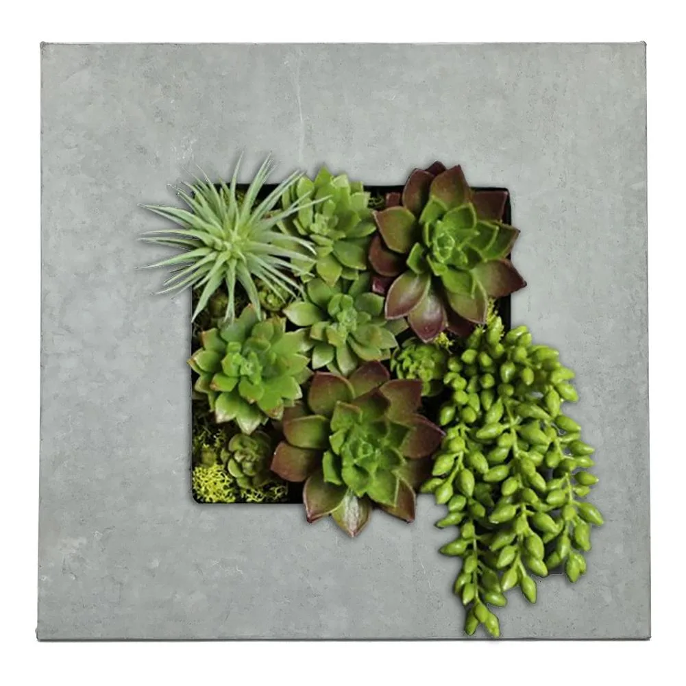 Vandue Corporation Vandue Corporation Modern Home Living Wall Planter Aged Zinc 4 Pocket — product photo