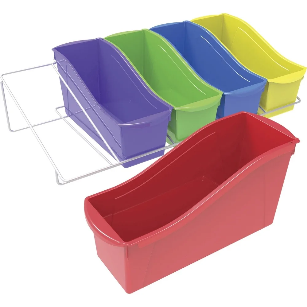 Storex Storex 71125U01C shelf bin cleaning set 5 compartment 7.3" x 14.3" x 25.7 — product photo