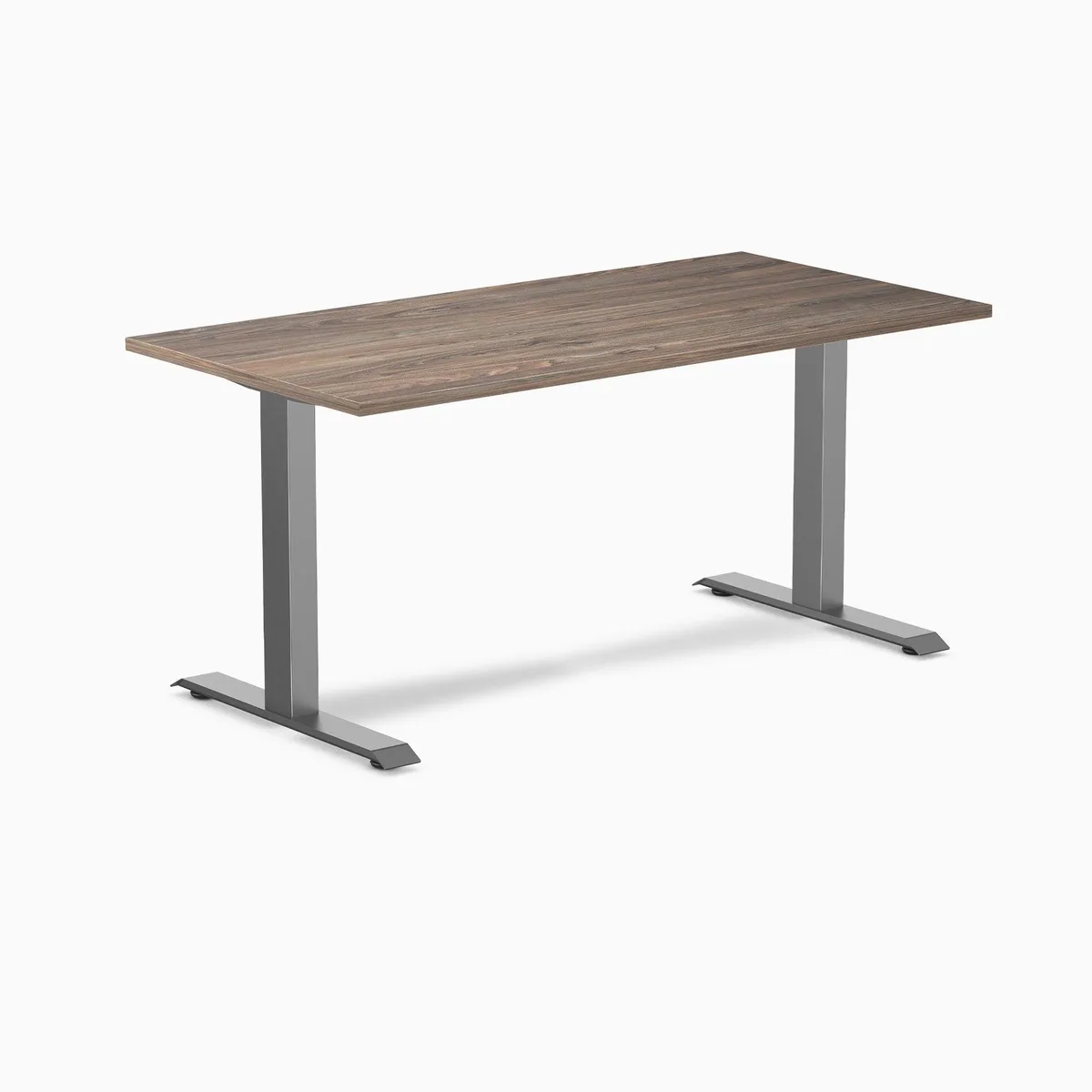 Desky Desky Zero Laminate Desk Natural Walnut Space Gray 59 x 29.5 in — product photo