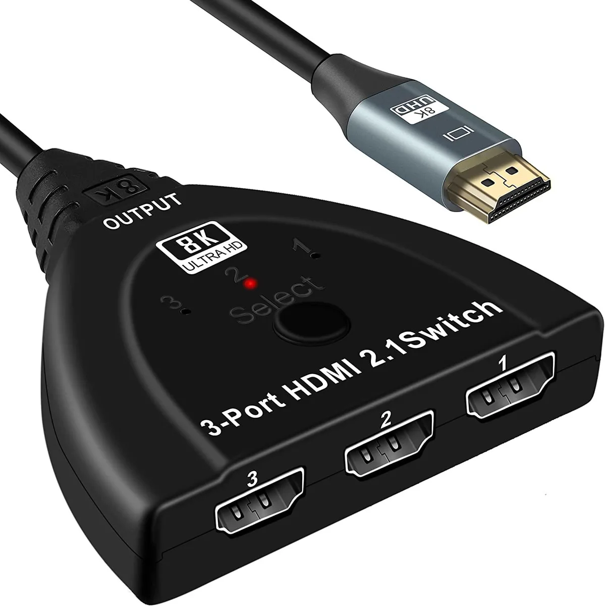 AUBEAMTO AUBEAMTO 3-port HDMI 2.1 video switch — product photo