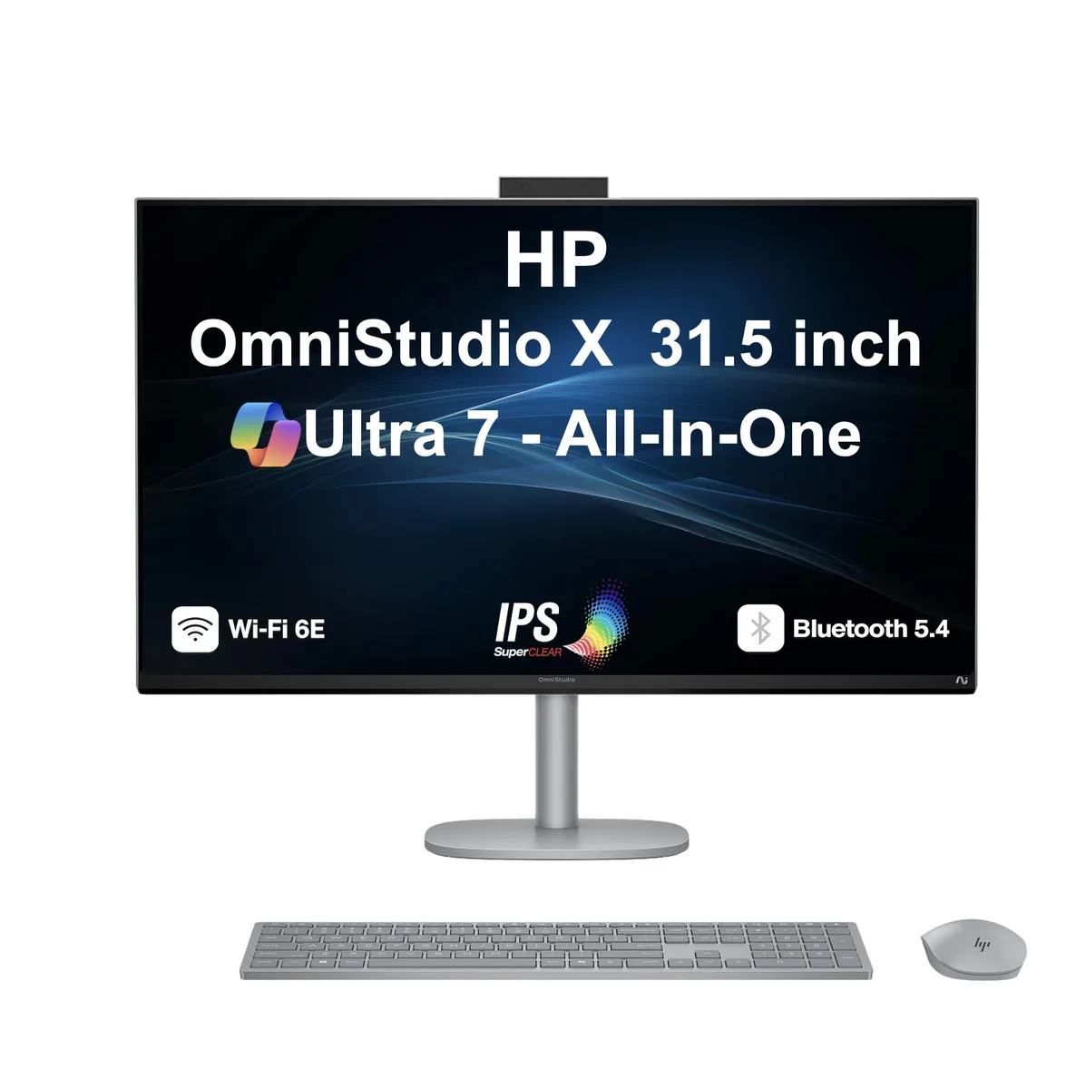 HP HP OmniStudio X 31.5" 4K all-in-one PC Ultra 7-256V 16GB LPDDR5X 1TB NVMe — product photo