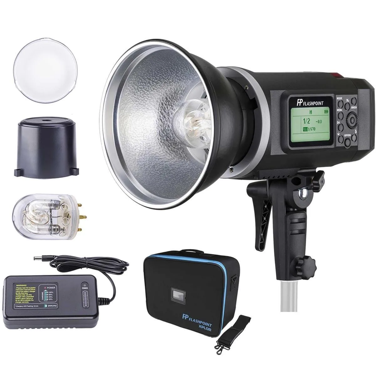 Flashpoint Brand Flashpoint XPLOR 600 HSS Outdoor Battery Powered Studio Flash Strobe Monolight video accessory — product photo