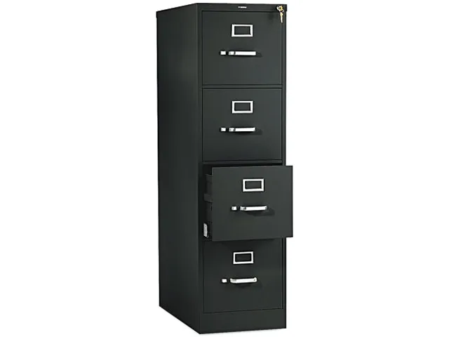 HON HON 514PP 510 Series Four-Drawer File Letter Black 15 25 52 — product photo