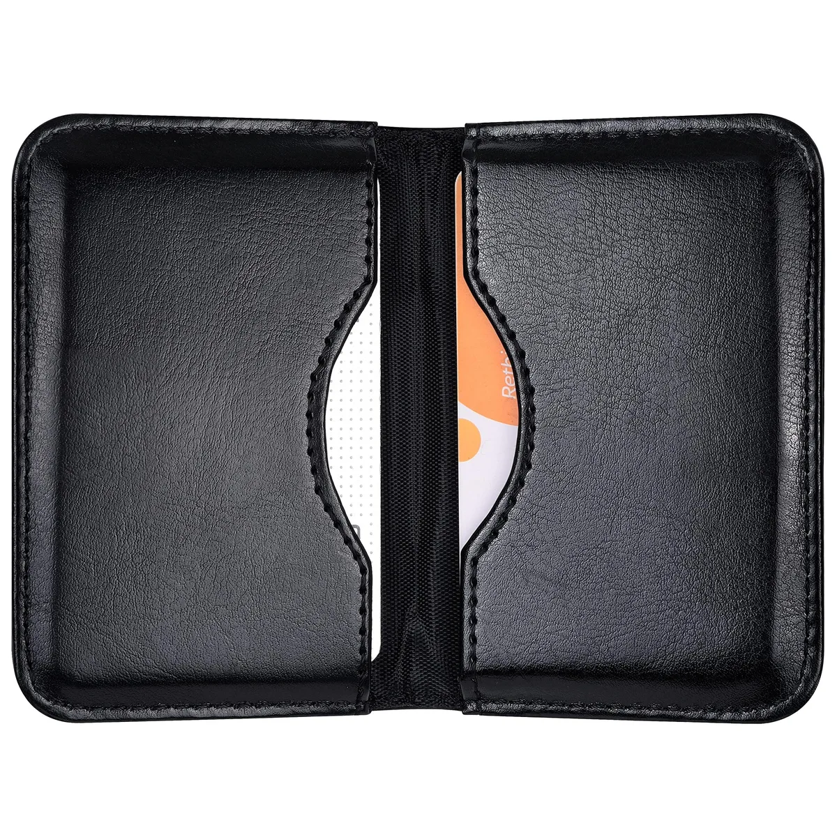 Wisdompro Business Card Holder 2-Sided Folio Black — product photo