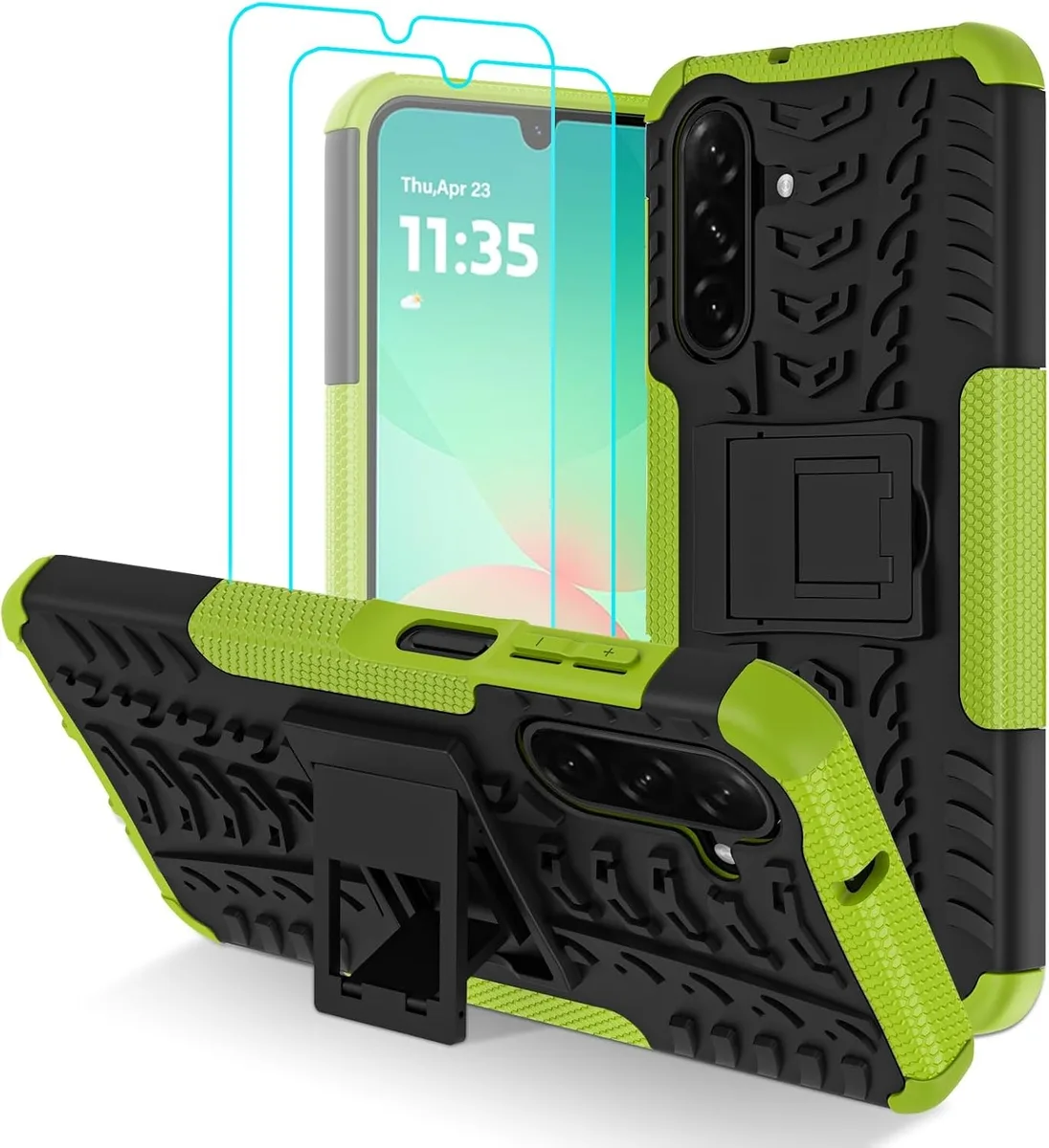 Transcend Transcend Case for Galaxy A17 5G / A26 5G with 2 Screen Protectors Green — product photo