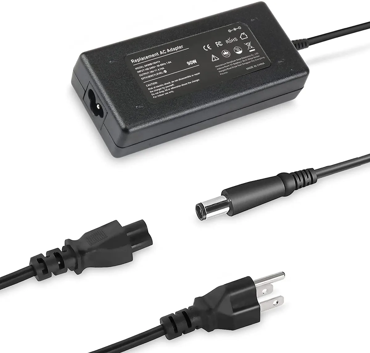myVolts myVolts 90W 19V AC Adapter 7.4mm*5.0mm for HP ProBook EliteBook Revolve — product photo