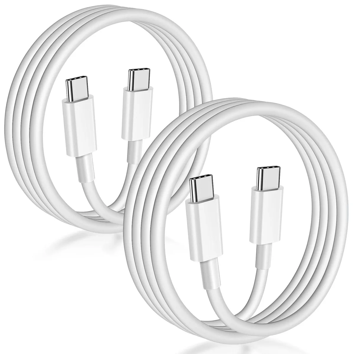 Azpen Samsung Gala USB-C to USB-C Cable 6 ft 2-Pack White 60W — product photo