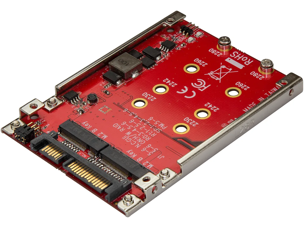 STARTECH STARTECH S322M225R dual M.2 SATA expansion card — product photo