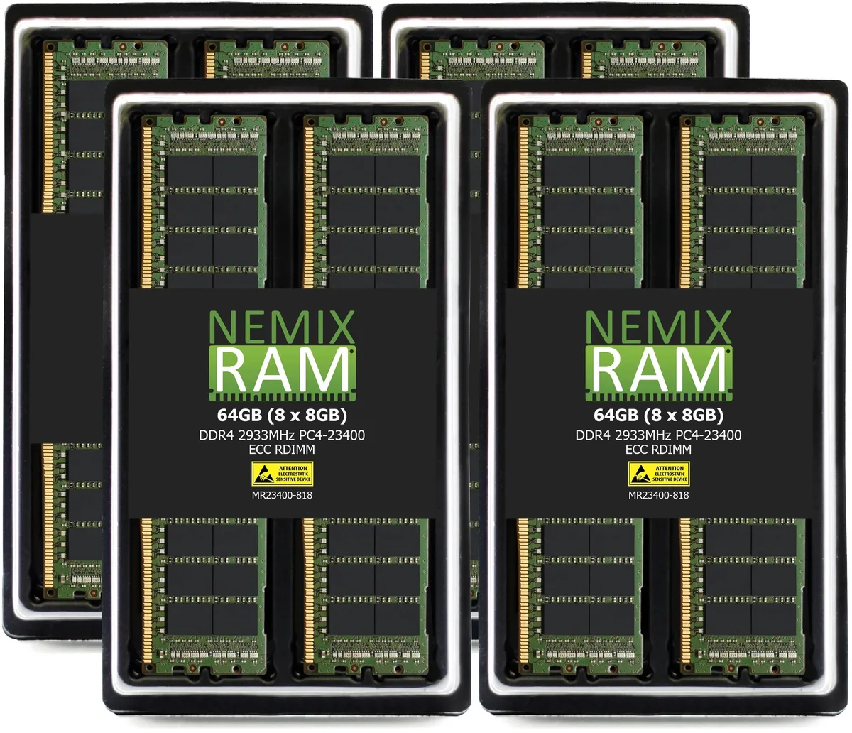 NEMIX RAM NEMIX RAM 64GB (8x8GB) DDR4 2933 CL21 ECC RDIMM Dell Precision 7920 memory upgrade — product photo