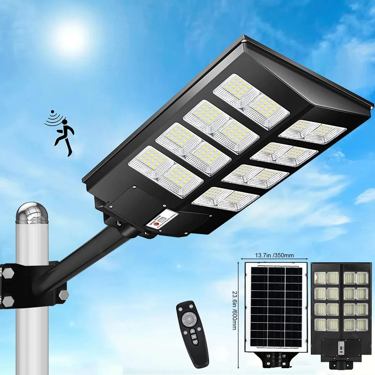 PFCTART PFCTART 1500W Solar Street Light Flood 6500K IP65 — product photo