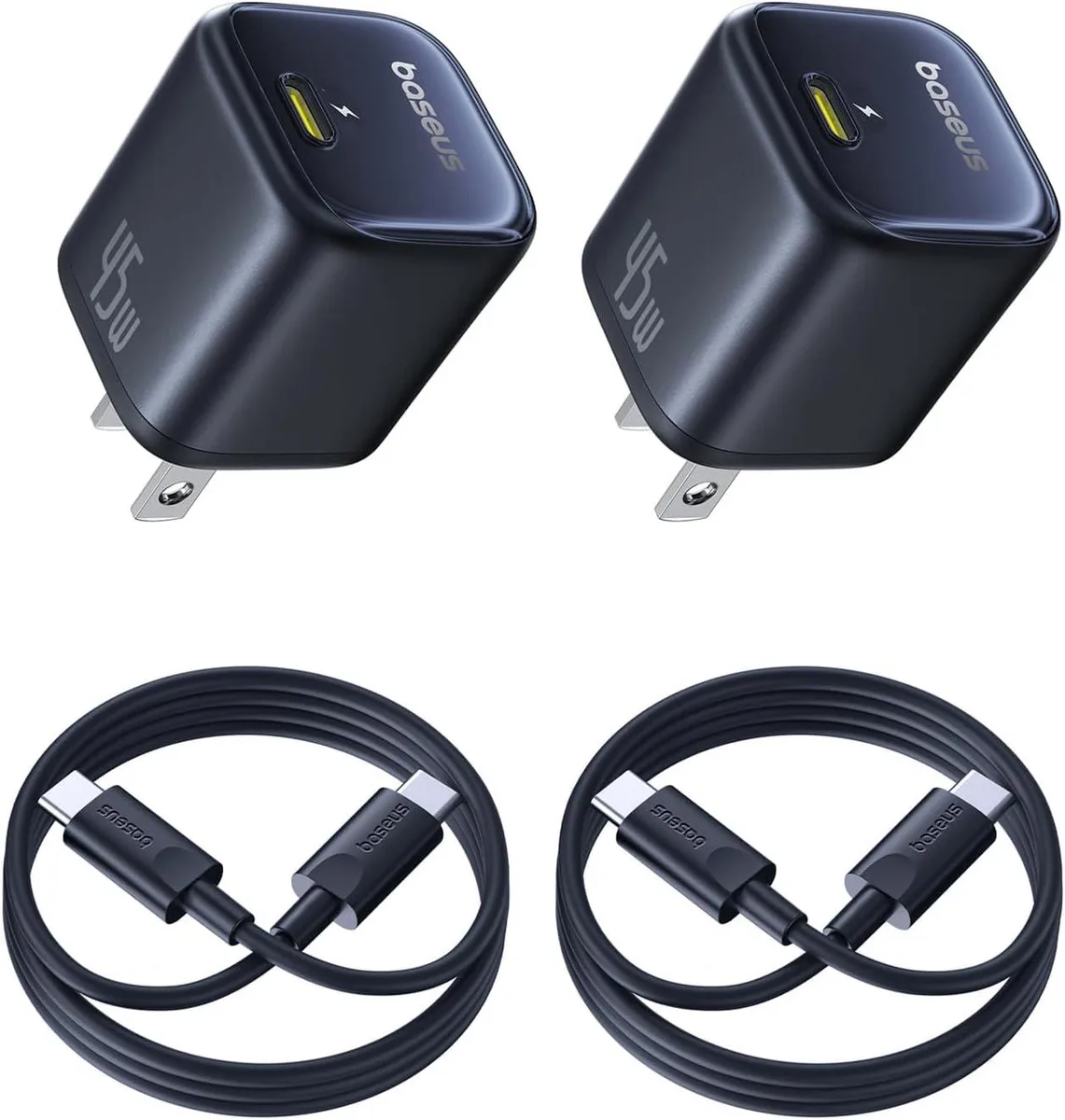 Elestur Elestur 45W USB-C Charger 2-Pack with Cable — product photo